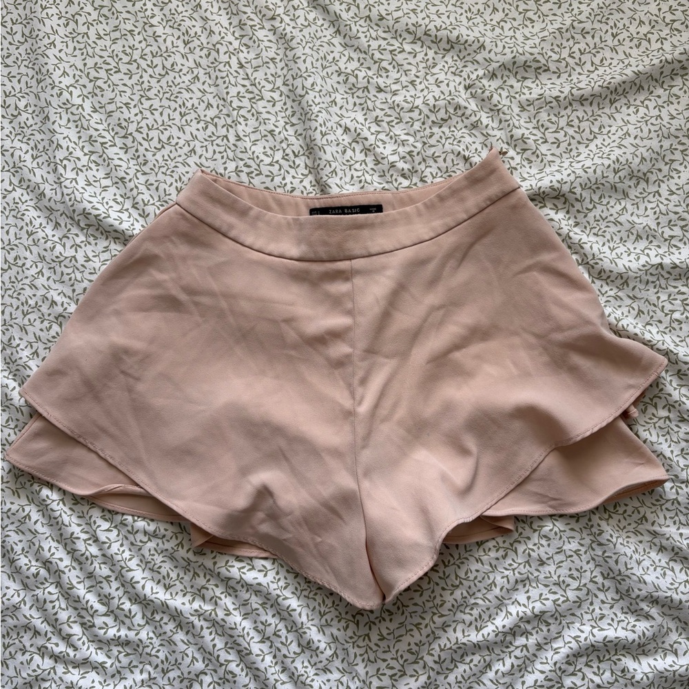 Zara Women's Pink Short/Skirt Made in Morocco